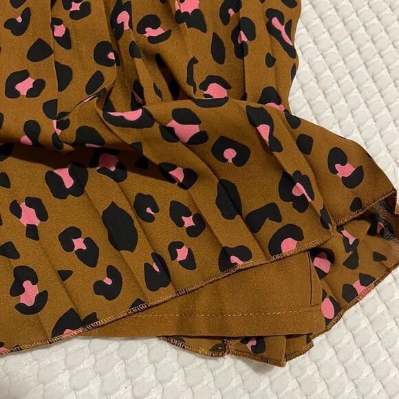 NWT- J. Crew- 2. Animal Print Pleated Skirt - Picture 3 of 7